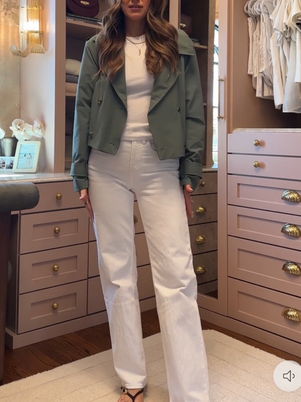 Agolde High-Rise Jeans in White